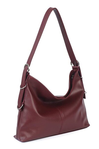 Askora Modernring Women's Soft Leather Shoulder Bag with Ring Detail