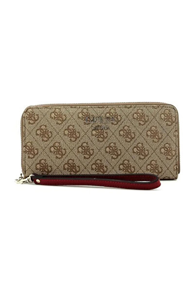 Guess Guess, Amara, Υφασμάτινο Πορτοφόλι, Λογότυπο 4G, SWSG6995460, Μαύρο, Γι...