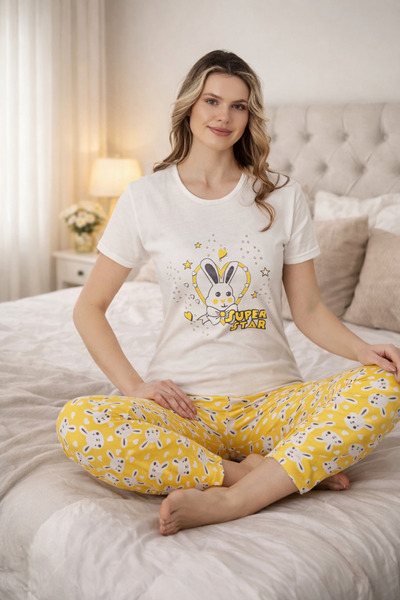 Rüyam Women's Short Sleeve Pajama Set