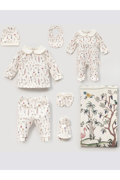 Naka Concept مجموعة فلامينجو جاردن بيبي هاستيبوت للرضع حديثي الولادة، صندوق ه...