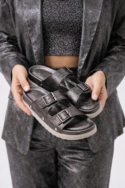 Slipcat Women's Double Buckle Anatomical-Orthopedic Daily Slippers - Comforta...