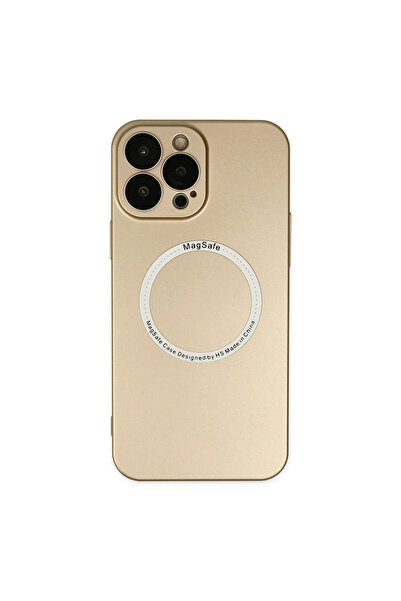 eco port Iphone 14 pro case jack magneticsafe lens silicone - gold