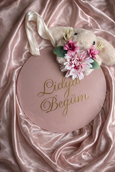 celinegiftbox Kişiye Özel İsimli Çocuk Odası Kapı Süsü – Ahşap & Sevimli Tavş...