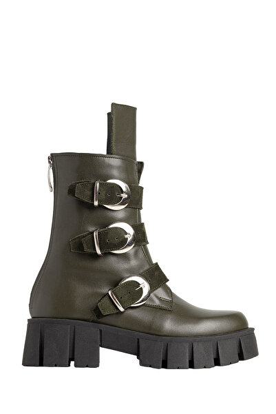 ToH Shoes Zendaya Boots Natural Leather Khaki