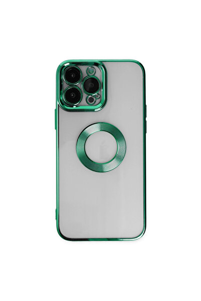 eco port Iphone 14 pro max case slot silicone - fir green