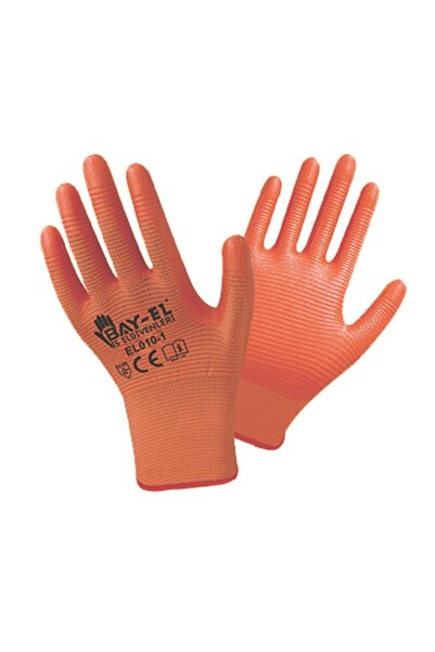 Bay-El El007 Zebra Eldiven Extra 1/2 10 - Turuncu/Turuncu