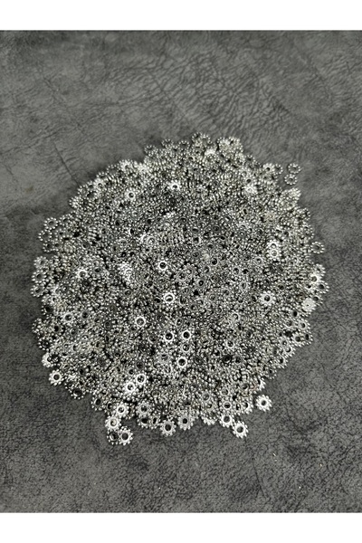 Mos Tespih 10 Adet Metal Ara Malzeme Tesbih Boncuk Aparatı 7mm Takı Boncuğu
