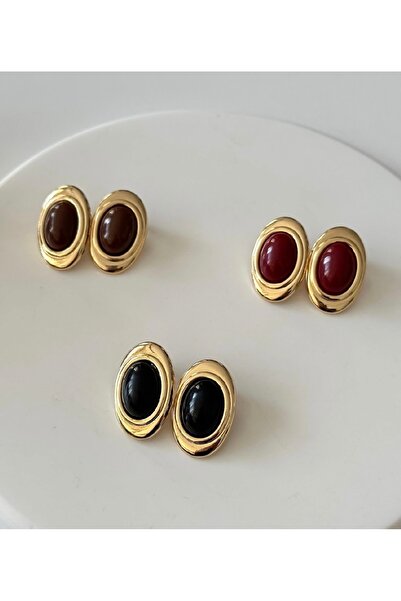 FİYONK ACCESSORY Oval küpe