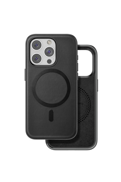 eco port iPhone 15 Pro Max Puskas Magsafe Cover - Black