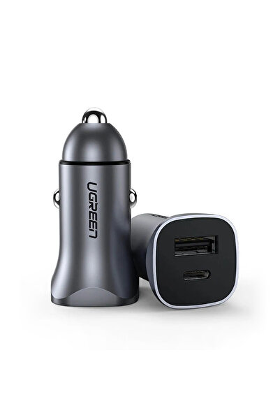 Ugreen Incarcator auto bricheta USB, tip C Ugreen, 30W, negru, 40858