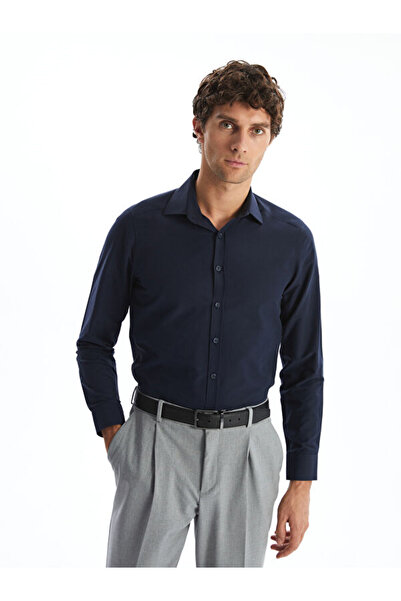 LC Waikiki Slim Fit Long Sleeve Poplin Men's Shirt