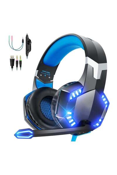 Zoom Plus Z2000 Wired Over-Ear Gaming Headphone With Mic For PS4/PS5/XOne/XSe...