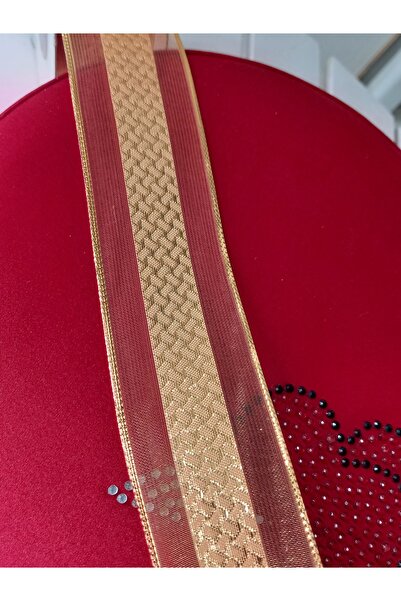 Helvacıoğlu Çikolata Simli Dekoratif Fantazi Kurdele , 4 cm eninde,