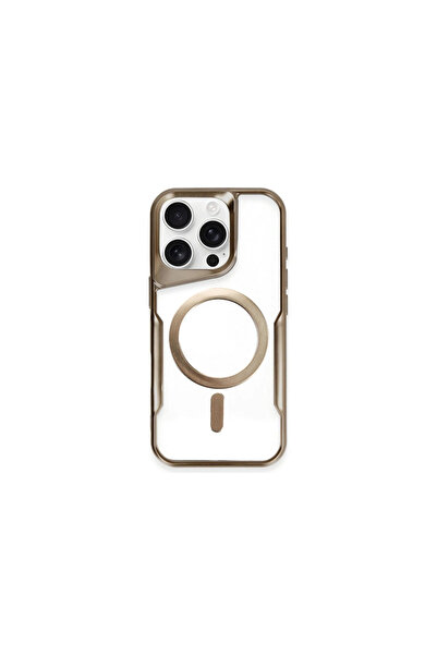 eco port iPhone 14 Pro Max Case Boyi Magsafe Silicone Cover - Brown