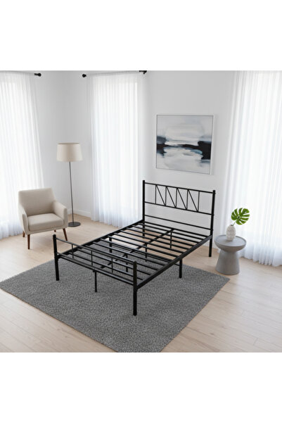 co arma إطار سرير أسود 190*120 سم