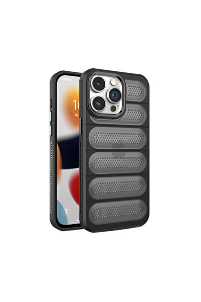eco port iPhone 15 Pro Max Case Airmax Silicone Cover - Black