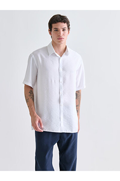 LC Waikiki Regular Fit Short Sleeve Viscose Men's Shirt