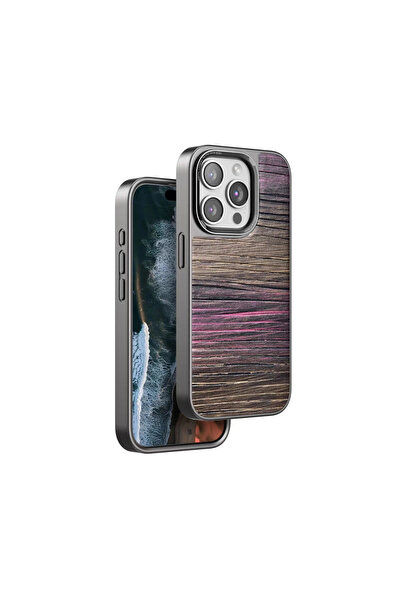 eco port غطاء آيفون 14 برو ويف - وردي