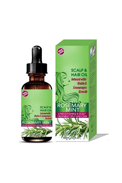 Premium زيت فروة الرأس والشعر بالروزماري والنعناع مع البيوتين لنمو الشعر