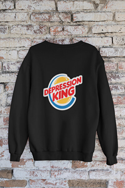MG Depression King Printed Cotton Long Sleeved 3 Yarn Shardooned Unisex Sweat...