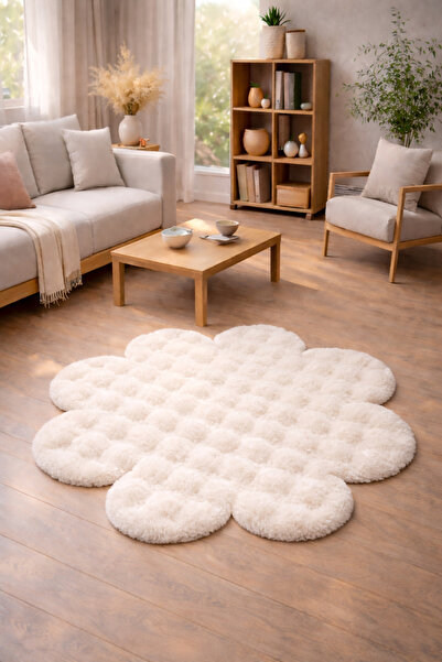 ALgorand Home Βελούδινο χαλί με φυσαλίδες λουλουδιών, εξαιρετικά μαλακό, μοντ...