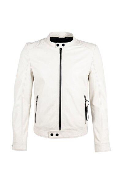 mauritius Men's Gipsy Leather Jacket Off White G2MIgnacy