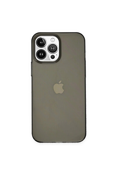 eco port غطاء شفاف صلب لجهاز iPhone 14 Pro من الكمبيوتر الشخصي - أسود