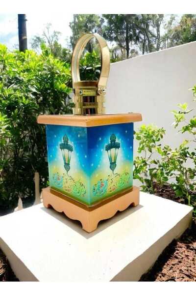 dehkah Ramadan lantern, battery-operated light bulb, size 30*15*15