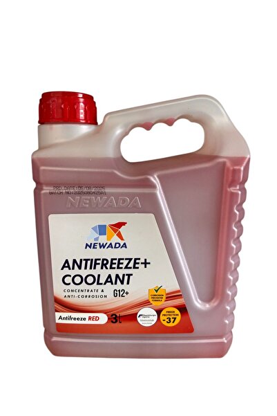 NEWADA Kırmızı Antifriz G12+ Konsantre -37 Derece Koruma 3 Litre