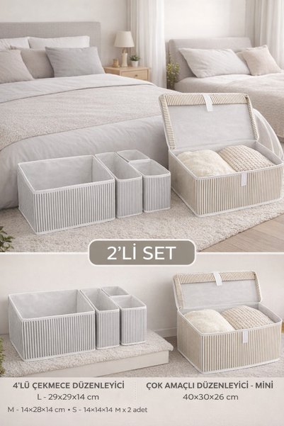 Generic Brand Organizator sa 4 ladice i višenamenski organizator, mini kutija