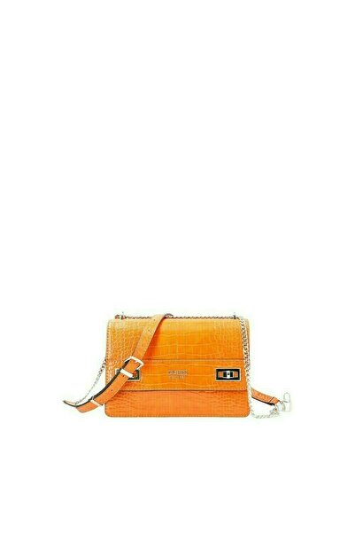 Guess Guess, Katey, Μετατρέψιμη τσάντα Xbody με καπάκι, υφασμάτινη τσάντα χια...