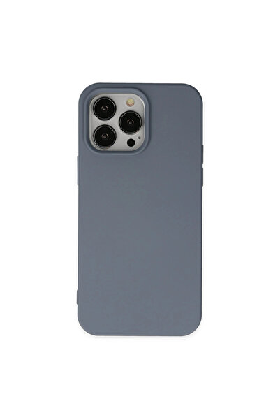 eco port iPhone 14 Pro Case Nano Velvet Silicone - Gray