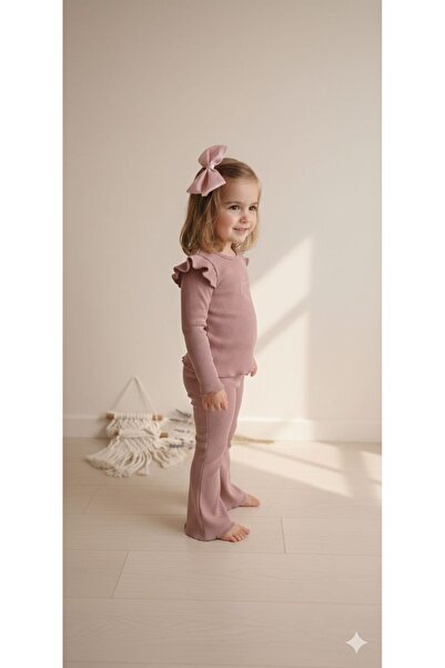 ElunaKids FIRFIRLI MEVSİMLİK ALT ÜST KIZ ÇOCUK TAKIM