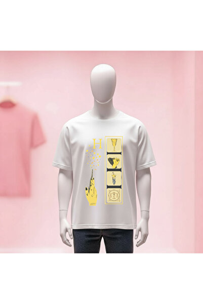 Vordevia Harry Potter Printed Crew Neck Wide Fit Unisex Tshirt