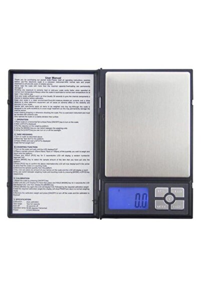 VANCKEY Notebook Dijital Hassas Kuyumcu Terazi 500 Gram 0.01 Hassasiyet