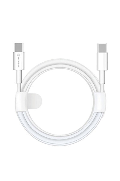 Techsuit Fast Charging Type-C Data Cable 60W PCB130, 1m, White