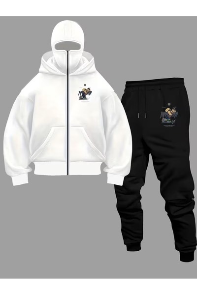 Flaubert -SET DE TRENING UNISIX NINJA CU MASCA DE ZI MĂRITĂ CU FERMUAR CARDIG...