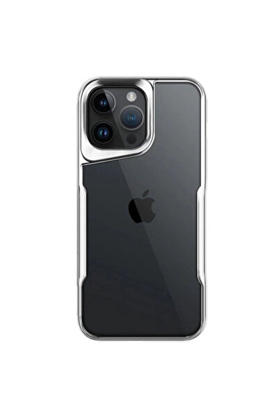 eco port غطاء حماية سيليكون لهاتف آيفون 14 برو ماكس - فضي