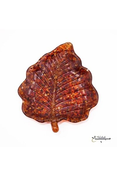 genernic Handmade Natural Amber Leaf Dish | Artisan Decorative Tray | Unique ...
