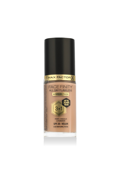 Max Factor Face Finity All Day Flawless 3in1 Foundation SPF 20 (C50 Rose) 30 ml