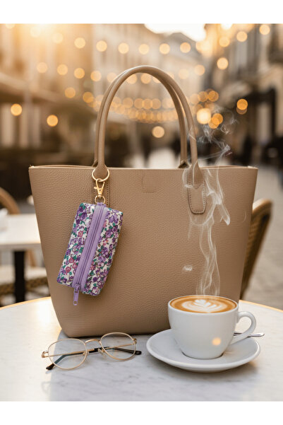 Ays Quilt Multi-Purpose Keychain Bag Charm - AirPods Case - Mini Lipstick and...