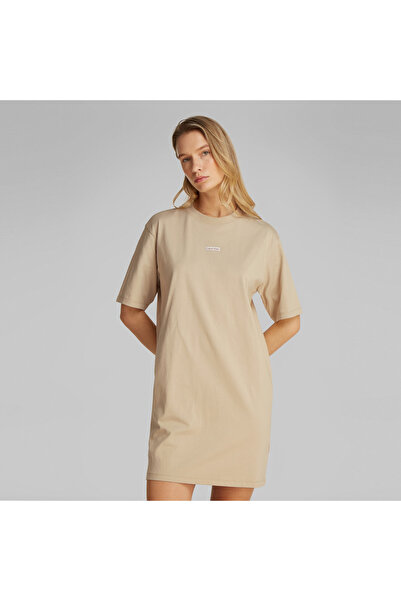 Calvin Klein Placed İnst Kadın Gri Elbise