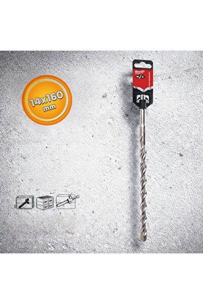 Milwaukee 7078 Sds Plus 2 Elmaslı Beton Delme Matkap Ucu 14x160 mm