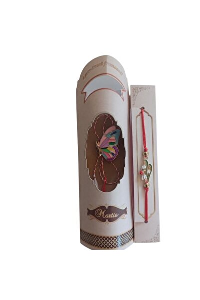 Vision XXI Martisor Bracelet and Brooch Set Multicolor Butterfly 3 cm