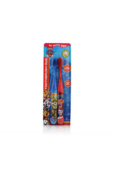 NİCKELODEON Periuță de dinți Paw Patrol Duo Super Soft 4-6 (Albastru și Roșu)