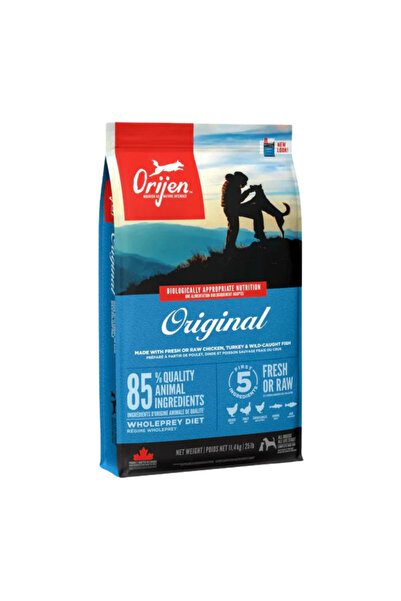 Orijen طعام جاف أصلي للكلاب بنكهة الدجاج والديك الرومي والسمك، 11.4 كجم