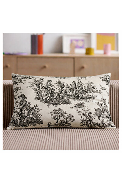 shopshop Set de huse de pernă decorative, dreptunghiulare, 30x50, stil rustic...