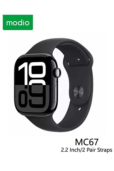 Modio MC67 Series 10 Smartwatch 2.2 Inch Display With 2 Pairs of Straps Charg...