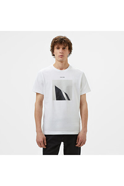 Calvin Klein Erkek Beyaz T-Shirt
