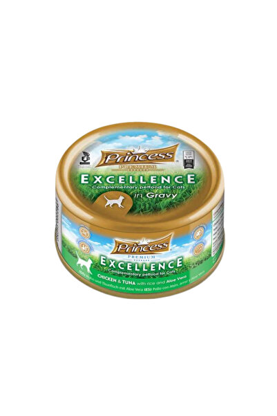 PRİNCESS Premium Excellence can Chicken and Tuna with Rice & Aloe Vera 70g Pa...